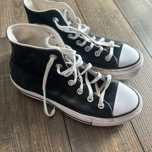 Converse Black and White High-Top Sneakers